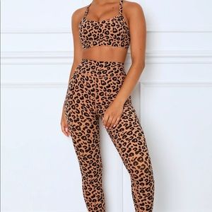 Cheetah Print Athletic Set